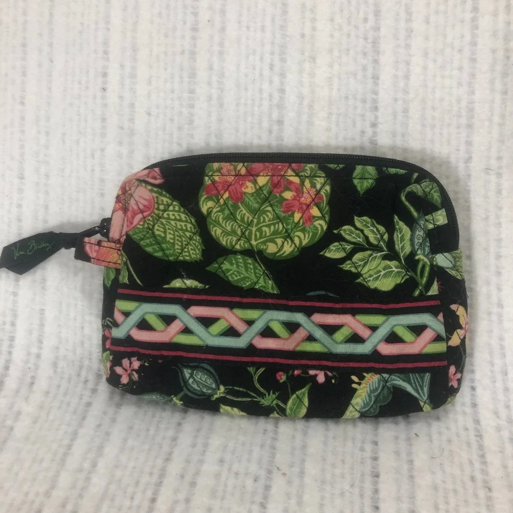 Vera Bradley Coin Purse‎ Floral Zip Pouch Wallet Small Accessory